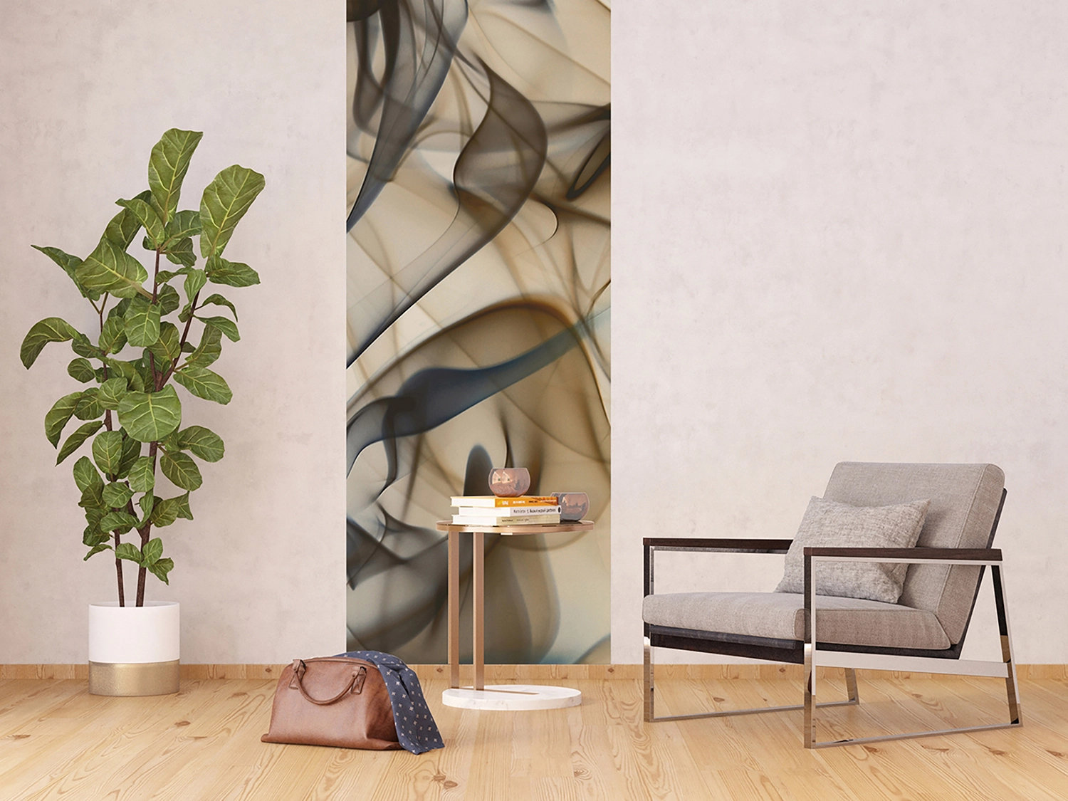 Vliesová fototapeta na zed' Kouřové Linie | 90 x 270 cm | FTNVL3705