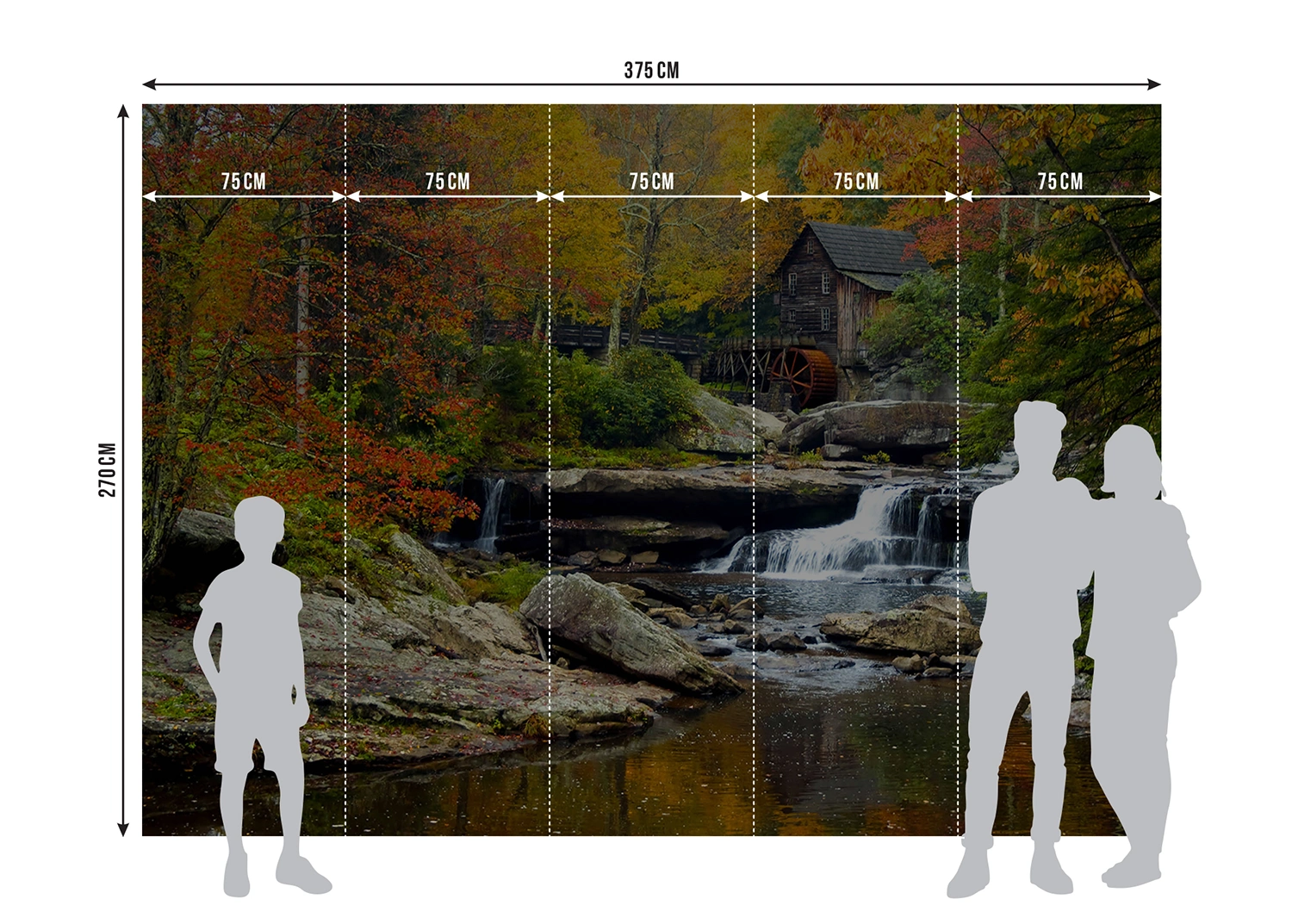 Fototapeta Starý Vodní Mlýn | Vliesová fototapeta na zed' | 360 x 270 cm | FTNXXL 1116