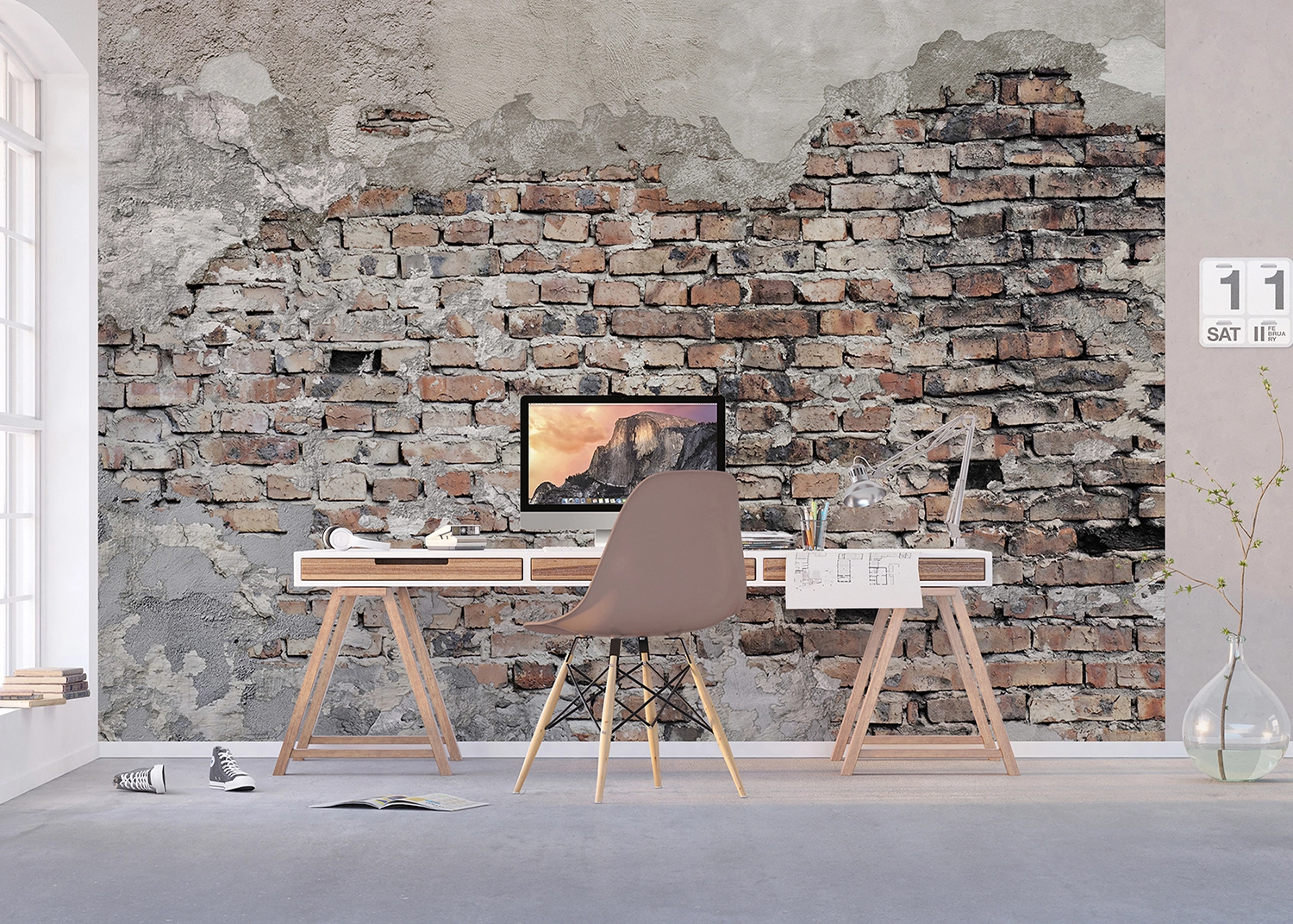 Fototapeta Opadaná Zeď | Vliesová fototapeta na zed' | 375 x 270 cm | FTNXXL 1244