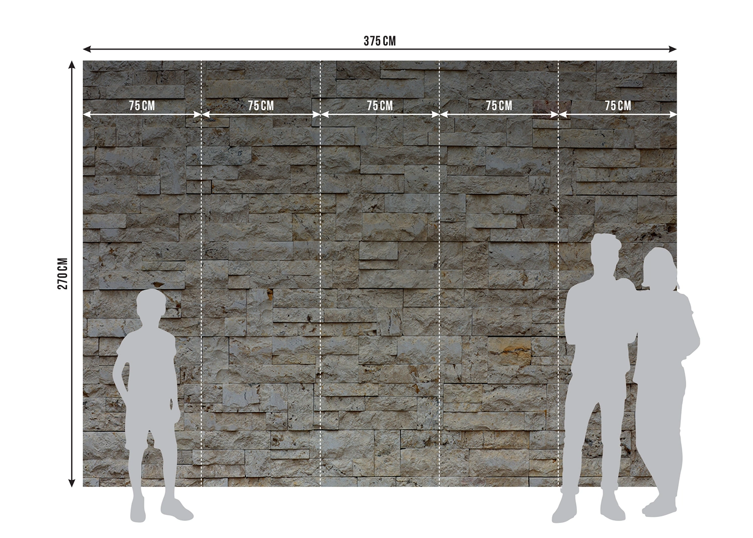 Fototapeta Kamenný Obklad | Výroba | 375 x 270 cm | FTNXXL 2412