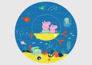 Wall Mural Peppa Pig Sea, 70 x 70 cm, CRD 5811 - Image 2