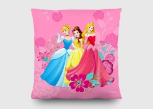 Polštářek Disney Princezny na růžové | 40 x 40 cm | CND 3127