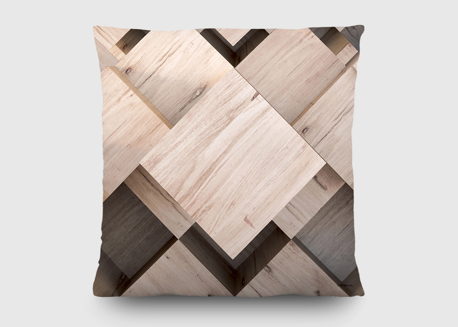 CN_3607_BACK-1-1.webp Dekorativní polštářek 3D Dřevo | 45 x 45 cm | CN 3607 - Obrázek 1