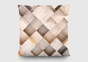 Cushion 3D Wood, 45 x 45 cm, CN 3607 - Image 2