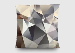 Dekorativní polštářek 3D Trojúhelníky | 45 x 45 cm | CN 3610 - Obrázek 2