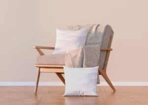 Cushion Geometric Pattern on White, 45 x 45 cm, CN 3616 - Image 4