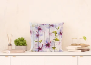 Cushion Flowers on Wood Panels, 45 x 45 cm, CN 3617 - Image 5