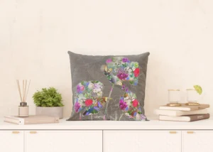 Cushion Peonies on Grey, 45 x 45 cm, CN 3619 - Obrázek 5