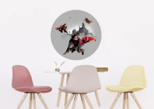 Samolepící vliesová fototapeta na zed' Harry Potter Famfrpálové Trio | 70 x 70 cm | CRD 5807