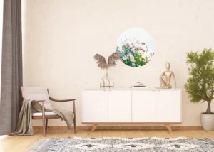 Samolepící vliesová fototapeta na zed' Divoké Kvítí | 70 x 70 cm | CR 3201