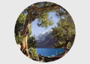 Samolepící vliesová fototapeta na zed' Výhled na Horské Pásmo | 70 x 70 cm | CR 3214 - Obrázek 2