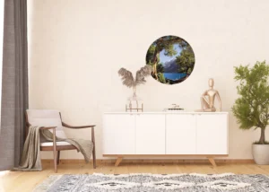 Samolepící vliesová fototapeta na zed' Výhled na Horské Pásmo | 70 x 70 cm | CR 3214