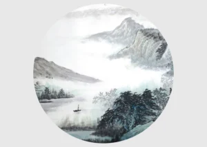 Wall Mural Oriental Watercolor, 70 x 70 cm, CR 3216 - Image 2