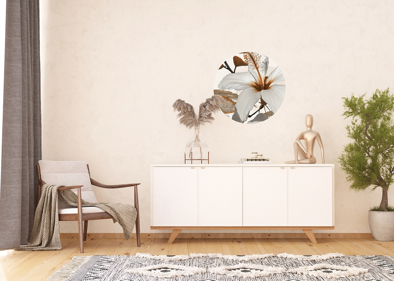 CR_3217_INTERIOR_1-1.webp Wall Mural Lily, 70 x 70 cm, CR 3217