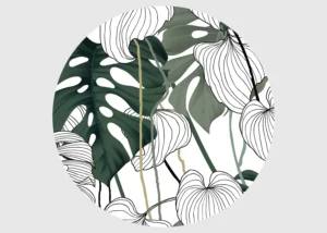 Samolepící vliesová fototapeta na zed' Palmové Listy | 70 x 70 cm | CR 3223 - Obrázek 2