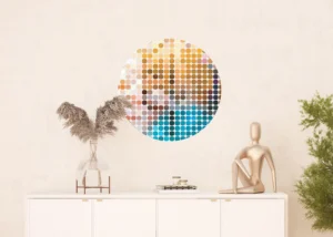 Wall Mural Colorful Geometry, 70 x 70 cm, CR 3224 - Obrázek 3