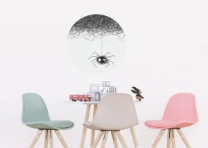 Samolepící vliesová fototapeta na zed' Roztomilý Pavouček | 70 x 70 cm | CR 3225