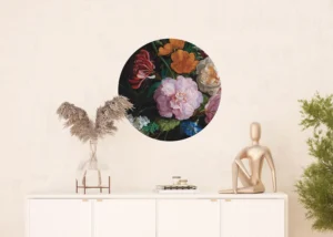 Samolepící vliesová fototapeta na zed' Dramatické Květy | 70 x 70 cm | CR 3228 - Obrázek 3