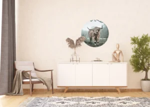 Samolepící vliesová fototapeta na zed' Majestátný Skot | 70 x 70 cm | CR 3229