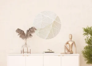 Samolepící vliesová fototapeta na zed' Jemná Listová Struktura | 70 x 70 cm | CR 3231 - Obrázek 3