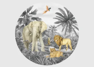 Samolepící vliesová fototapeta na zed' Zvířata Divočiny | 70 x 70 cm | CR 3241 - Obrázek 2