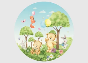 Samolepící vliesová fototapeta na zed' Zvířecí Dýchánek | 70 x 70 cm | CR 3247 - Obrázek 2