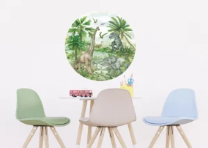 Samolepící vliesová fototapeta na zed' Pradávný Svět | 70 x 70 cm | CR 3253