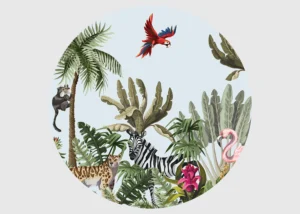Wall Mural Vector Jungle, 140 x 140 cm, CR 3335 - Obrázek 2