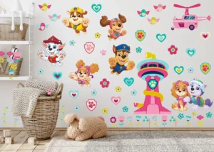 Dětská samolepka na zeď Tlapková Patrola Štěňátka | 65 x 85 cm | DK 2351 - Obrázek 2