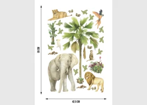 Wall Stickers Jungle, 42,5 x 65 cm, DK 1743 - Image 4