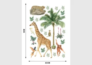 Dětská samolepka na zeď Jungle | 42.5 x 65 cm | DK 1745 - Obrázek 4