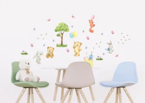 Wall Stickers Cute Bears, 42,5 x 65 cm, DK 1749 - Image 2