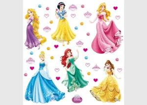 Wall Stickers Disney Princesses Dance, 30 x 30 cm, DKS 1080