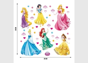 Wall Stickers Disney Princesses Dance, 30 x 30 cm, DKS 1080 - Image 3