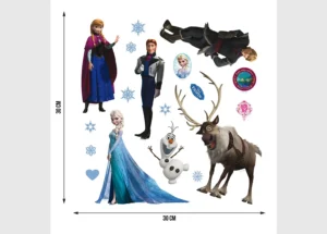 Wall Stickers Disney Frozen All Friends, 30 x 30 cm, DKS 1082 - Image 3