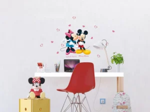 Dětská samolepka na zeď Disney Minnie a Mickey | 30 x 30 cm | DKS 1085 - Obrázek 2