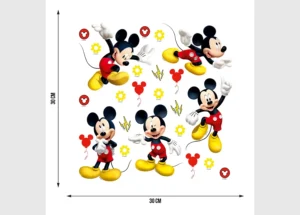 Dětská samolepka na zeď Disney Mickey Mouse | 30 x 30 cm | DKS 3802 - Obrázek 3