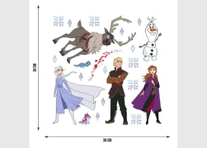 Wall Stickers Disney Frozen Cartoon Characters, 30 x 30 cm, DKS 3806 - Image 3