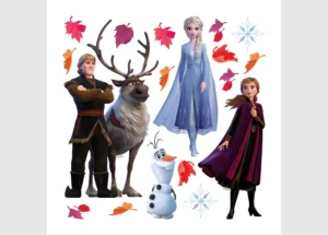 Dětská samolepka na zeď Disney Frozen Zimní les | 30 x 30 cm | DKS 3807