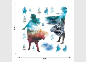 Wall Stickers Disney Frozen Silhouette, 30 x 30 cm, DKS 3808 - Image 3