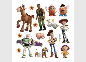 Dětská samolepka na zeď Disney Toy Story | 30 x 30 cm | DKS 3810
