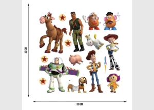 Wall Stickers Disney Toy Story, 30 x 30 cm, DKS 3810 - Image 3