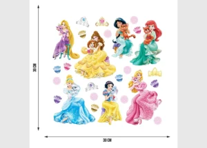 Wall Stickers Disney Princesses with Pets, 30 x 30 cm, DKS 3811 - Image 3