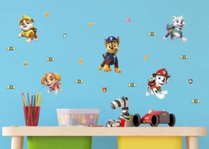 Dětská samolepka na zeď Tlapková Patrola, Hrdinové Tlapkové Patroly se Usmívají | 30 x 30 cm | DKS 3815 - Obrázek 2