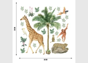 Wall Stickers Jungle 2, 30 x 30 cm, DKS 3819 - Image 4