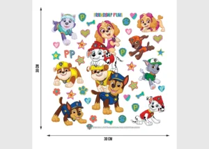 Wall Stickers Paw Patrol Friendship Fun, 30 x 30 cm, DKS 3841 - Image 5
