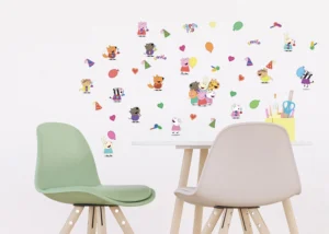 Dětská samolepka na zeď Prasátko Peppa Všichni Přátelé | 30 x 30 cm | DKS 3845 - Obrázek 3