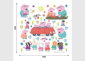 Wall Stickers Peppa Pig Car, 30 x 30 cm, DKS 3847 - Image 5
