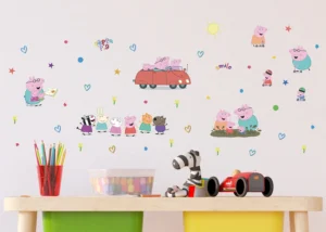 Wall Stickers Peppa Pig Car, 30 x 30 cm, DKS 3847 - Image 3