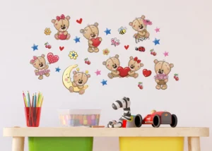 Dětská samolepka na zeď Medvěd | 30 x 30 cm | DKS 3913 - Obrázek 2